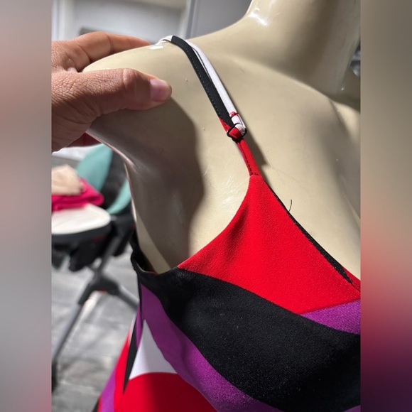 Allen B. By Allen Schwartz Pink and Red Maxi Dress - Picture 5 of 8